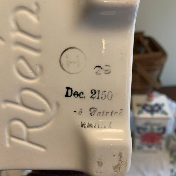 Vintage Rbein Ceramic Hand Painted Floral Kitchen Canister Set Made In Germany - Picture 2 of 16